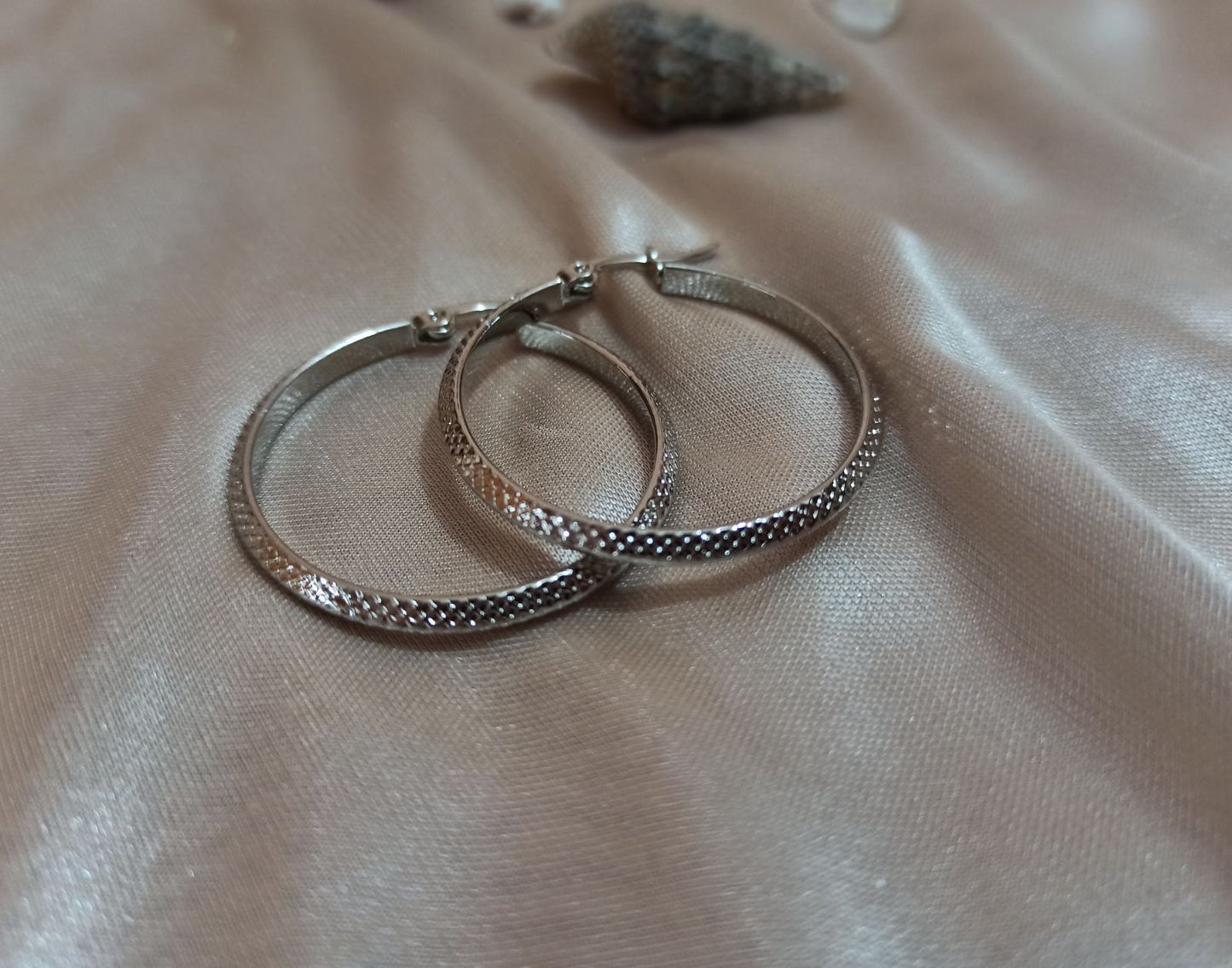 Ατσάλινοι κρίκοι snake ασημί